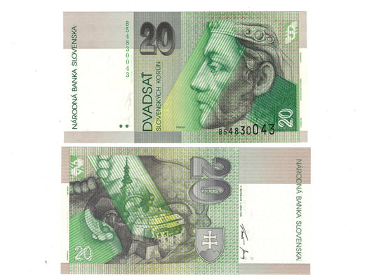 20 korún Slovenských 1995 Séria B UNC