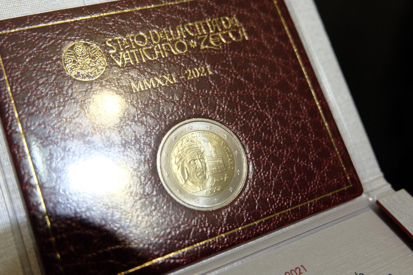 2021 Vatikán 2 euro Dante Alighieri