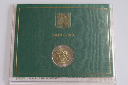 2010 vatikán 2 euro - rok kňazov