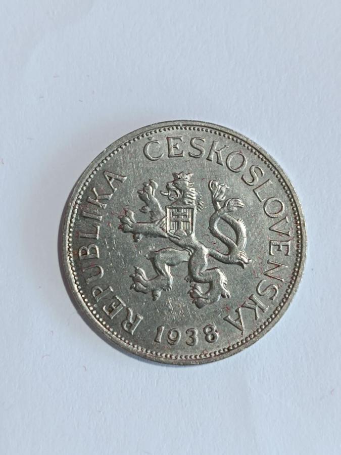 1938 5 kč Československo