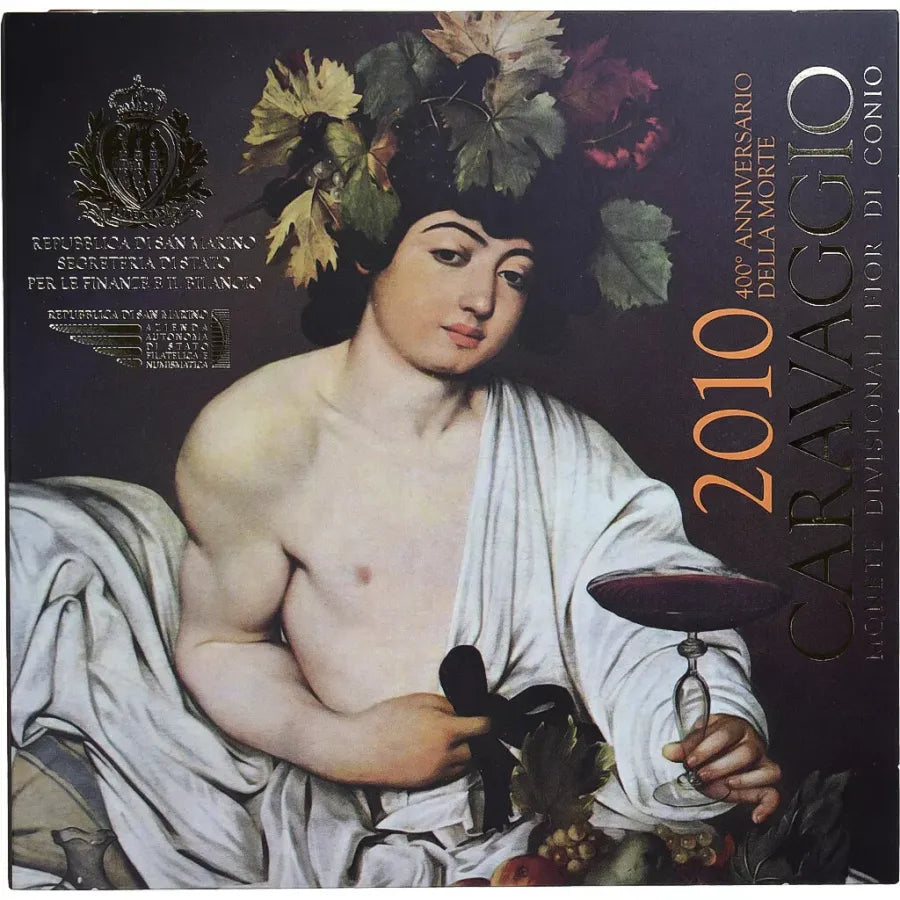 2010 San Maríno set mincí euro Caravaggio