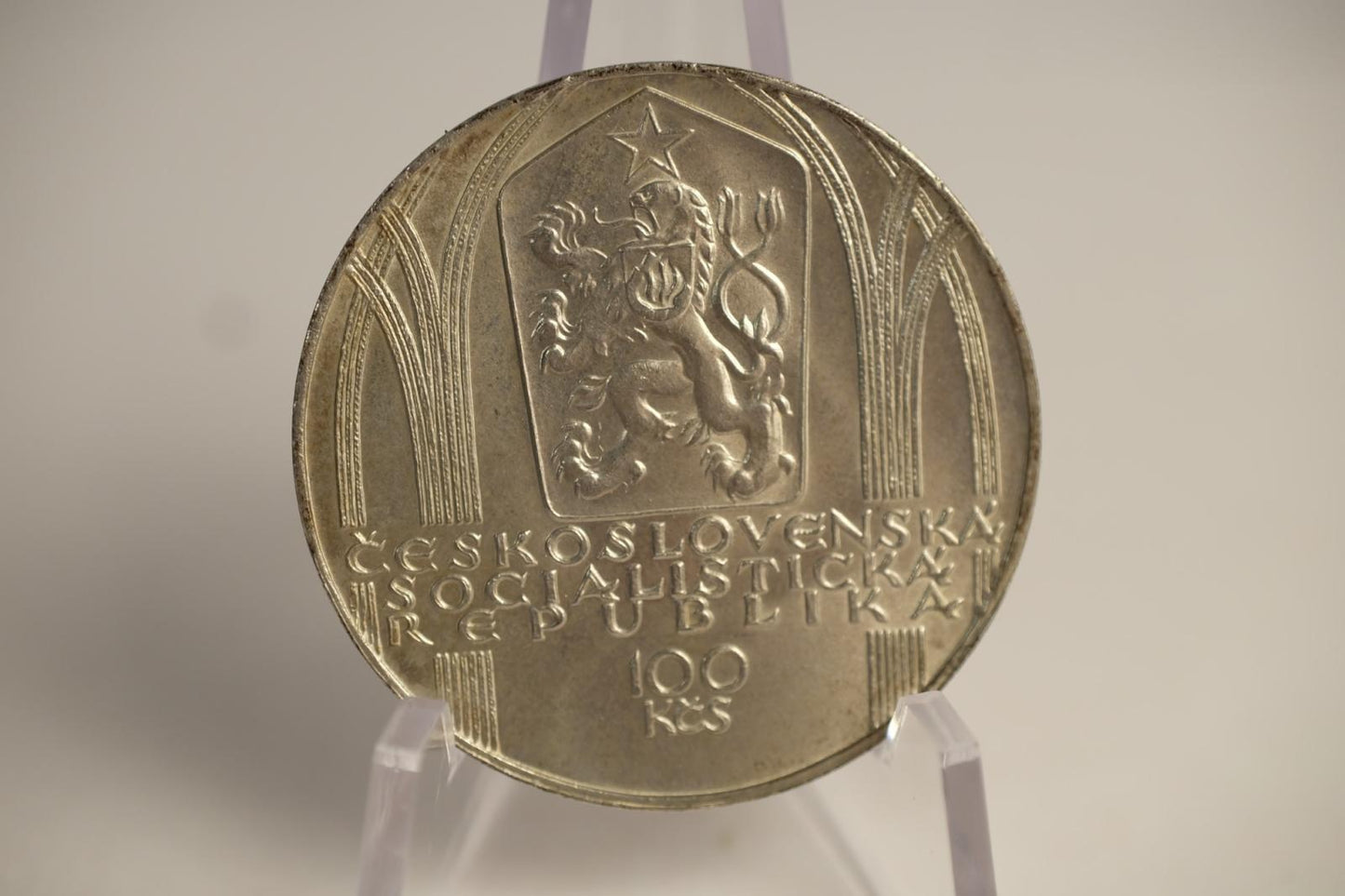 1980 100 kčs - Petr Parléř - 650. výročie narodenia