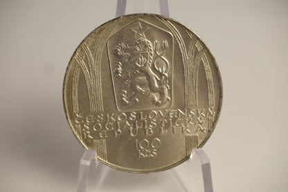1980 100 kčs - Petr Parléř - 650. výročie narodenia