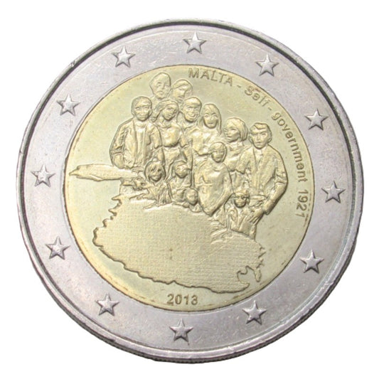 2013 2 EURO Malta - autonómna vláda Malty