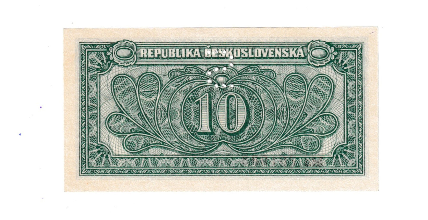 1950 10 Kčš séria Ma stav unc perforácia S