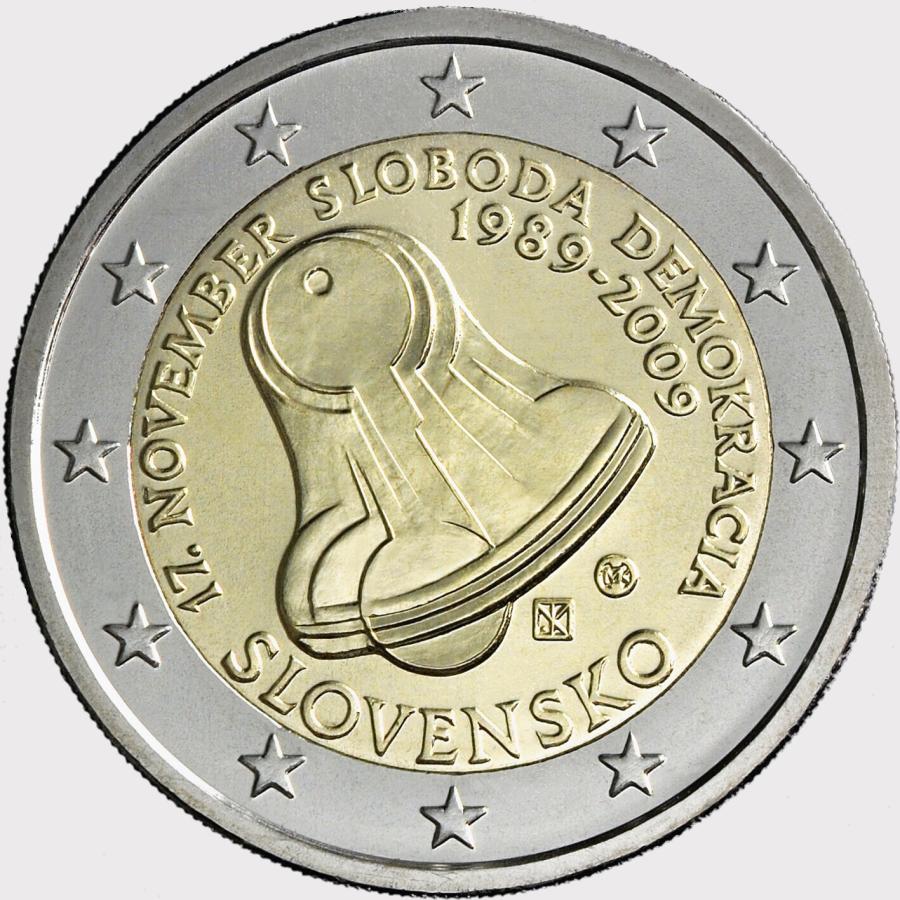 2009 Slovensko 2 euro- Deň boja za slobodu a demokraciu (UNC)