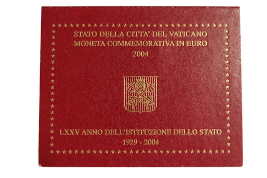 2004 Vatikán 2 euro 75. VÝROČIE ZALOŽENIA VATIKÁNSKEHO MESTSKÉHO ŠTÁTU