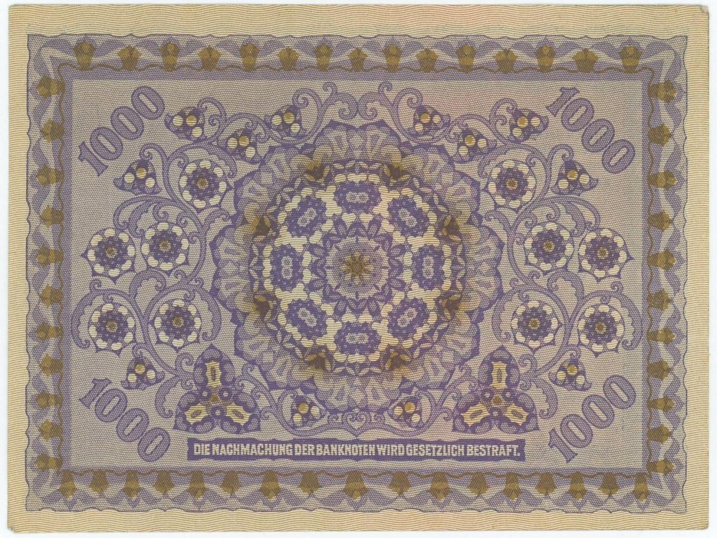 1922 1000 Koruna Rakúsko