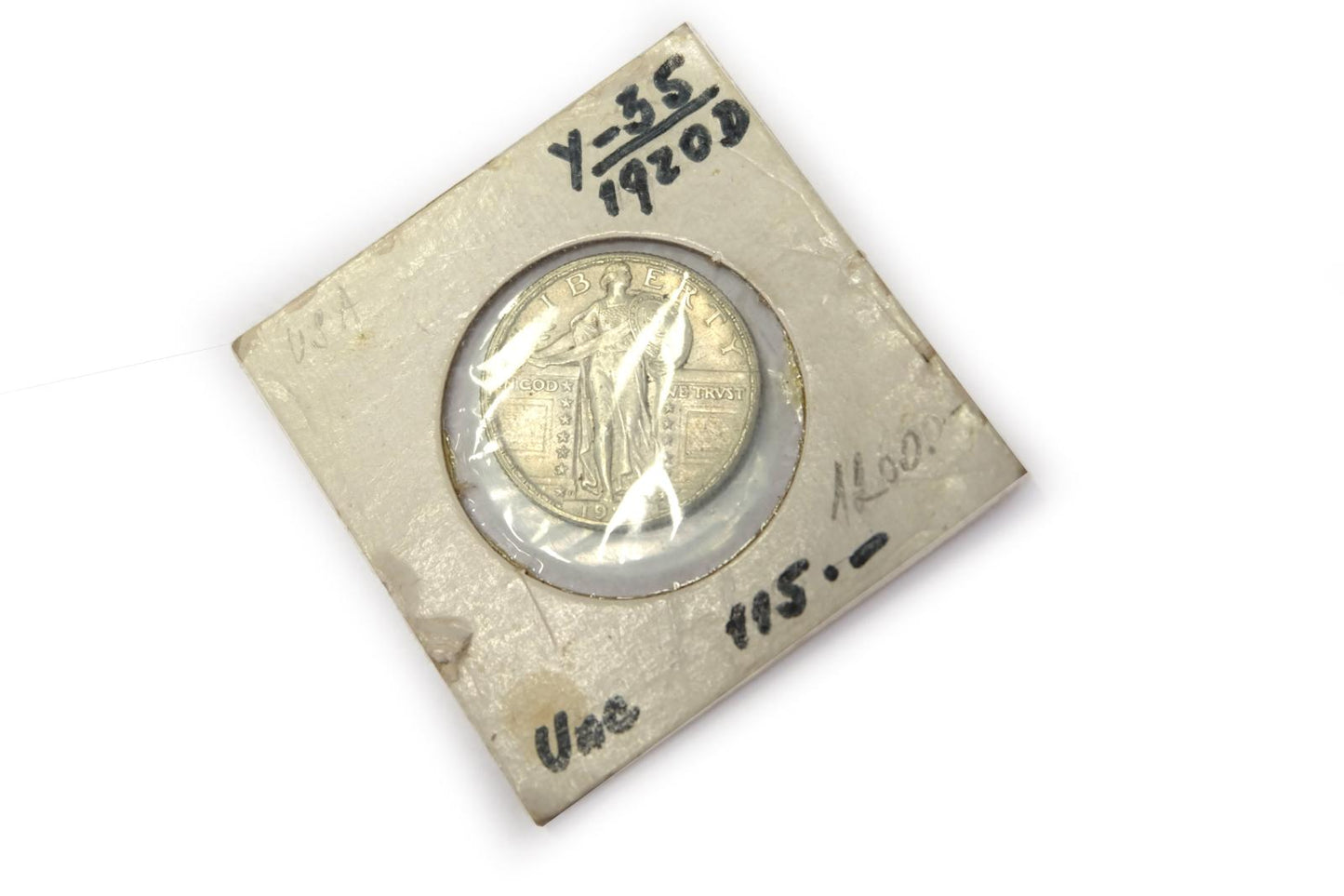 Vzácna minca USA quarter Dollar 1920 D